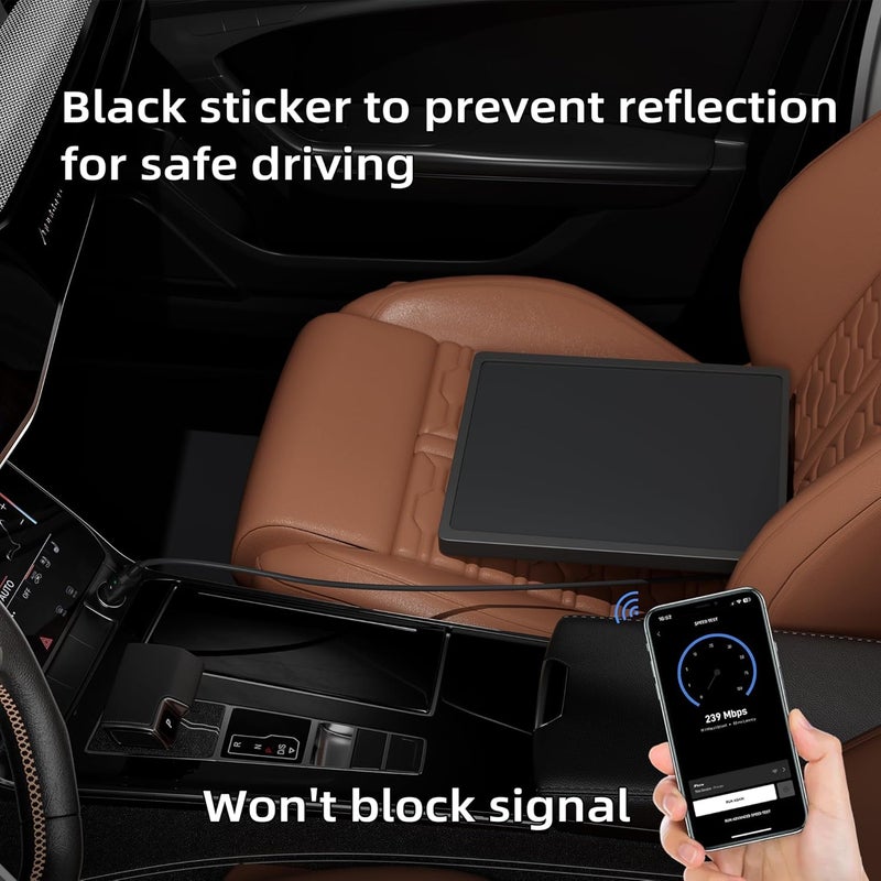 EAZUSE Starlink Mini Case Cover, Liquid Silicone Protective Case for Mini Starlink Dish Antenna Protector Black with Anti-Reflection Sticker - Image 3